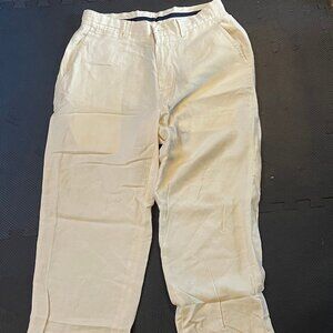 Ralph Lauren Polo white linen pants